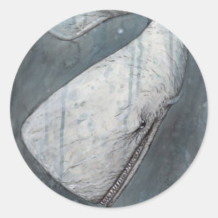 Moby Dick Classic Round Sticker
