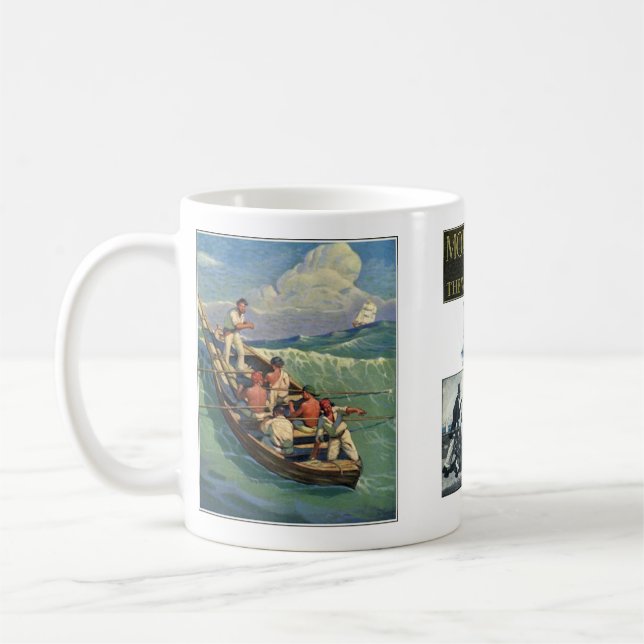 Moby Dick or The White Whale #5 Coffee Mug (Left)
