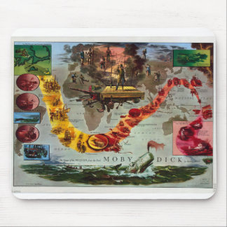 Moby Dick Vintage Print Mouse Pad