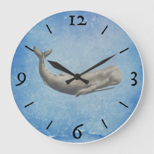 Moby-Dick Whale Wall Clock