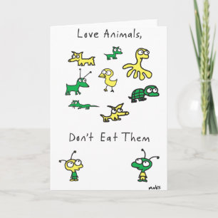 Moby's Love Animals, ne mangez pas de carte