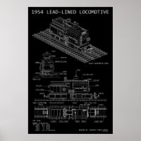 MOC Model of Lead Lined Locomotive Blueprint