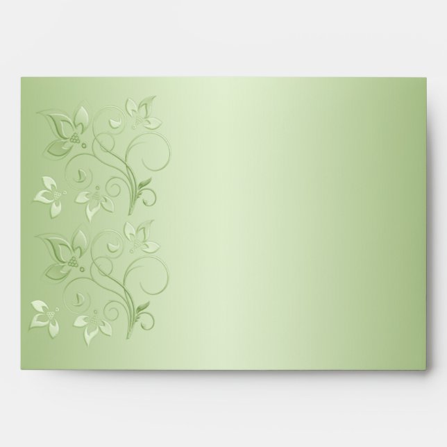 Mocha and Mint Envelope for 5"x7" Sizes (Front)