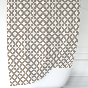 Mocha and White Geometric