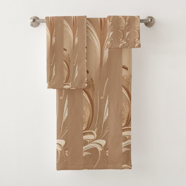 Mocha Bliss Bath Towel Set (Insitu)