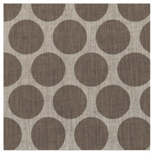 Mocha Brown Mod Dots Fabric