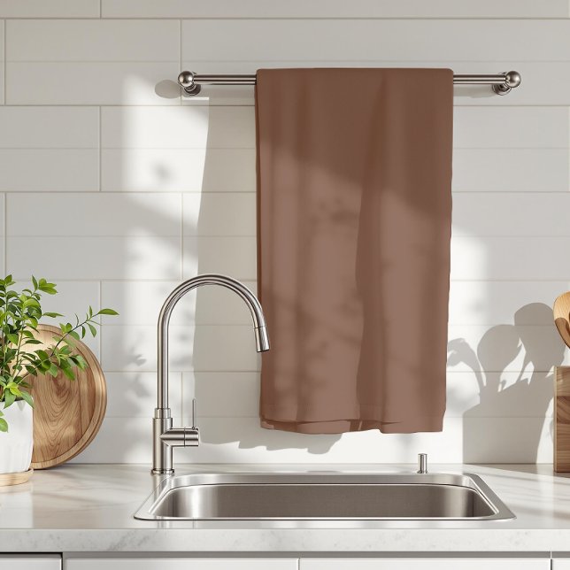 Mocha Brown Solid Colour | Classic | Elegant Kitchen Towel (Creator Uploaded)