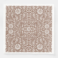 Mocha Brown Talavera Tile Spanish Style Fiesta