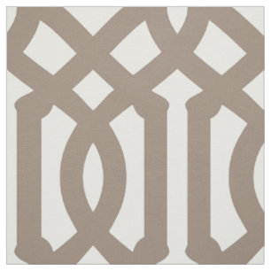 Mocha Brown Trellis Large Scale Fabric