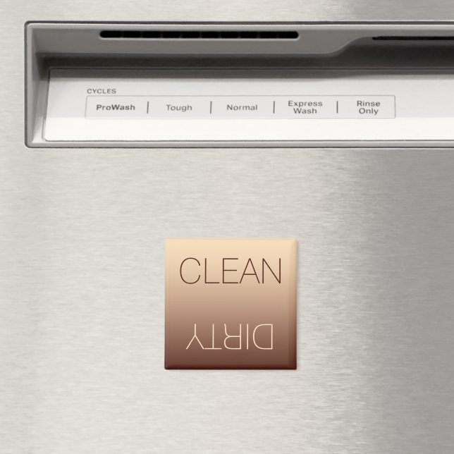 Mocha Coffee & Cream Clean Dirty Dishwasher Magnet (In Situ (Dishwasher))