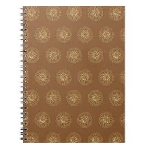 Mocha | Golden Zinnia Flower Medallions