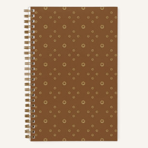 Mocha Golden Zinnia Sun Notebook