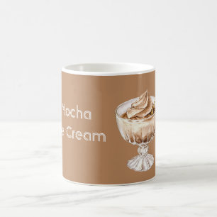 Mocha Ice Cream Gold Spoon Coffee Mug