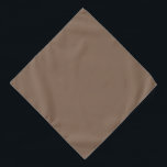 Mocha Latte Brown, Earthy Neutral Solid Colour Bandana<br><div class="desc">Stay grounded in any environment with Mocha Latte,  the perfect earthy shade for neutral accents.</div>