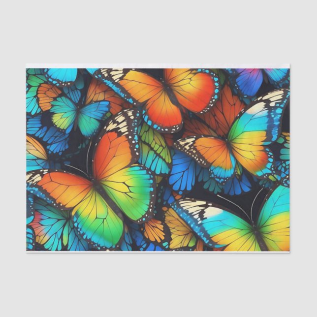 Mocha Magic: Stylish Coffee-Themed Wrapping Tissue Tissue Paper (Front)