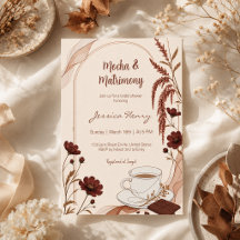 Mocha & Matrimony Chocolate Brown Bridal Shower