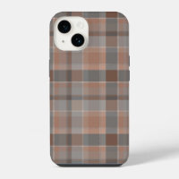 Mocha mousse and grey chequered