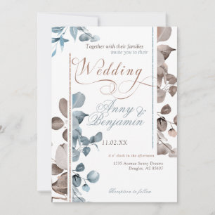 Mocha Mousse Botanical 02 Invitation