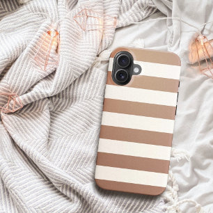Mocha Mousse Colour Creamy White Stripes 2025 Tren iPhone 16 Case