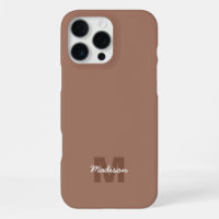 Mocha Mousse colour of 2025 custom Monogram name