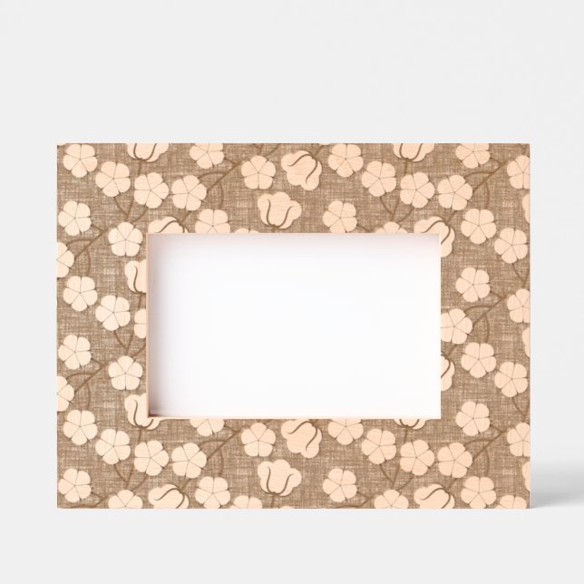 Mocha Mousse - Cotton flower Etched Frames (Front)