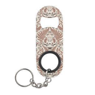 Mocha mousse forest/Woodland animals and plants Keychain Bottle Opener