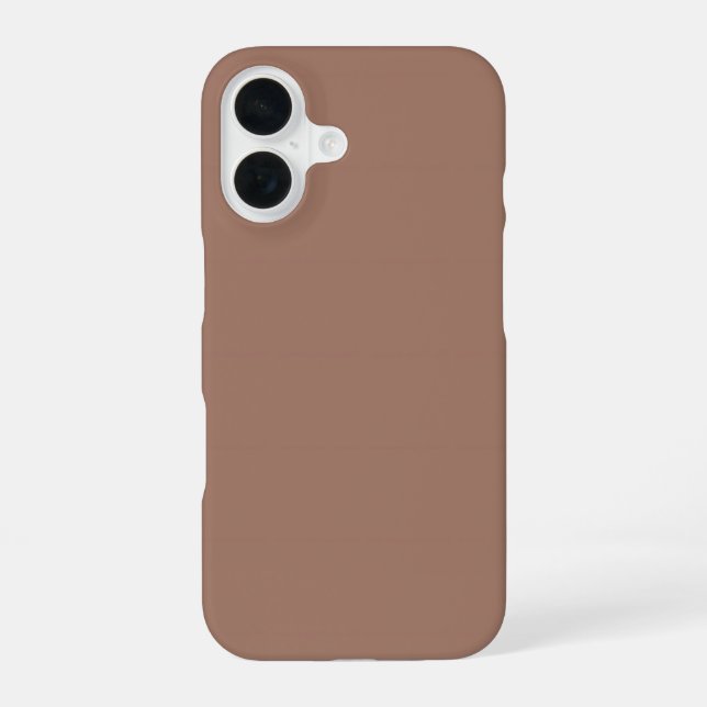 Mocha Mousse  iPhone 16 Case (Back)