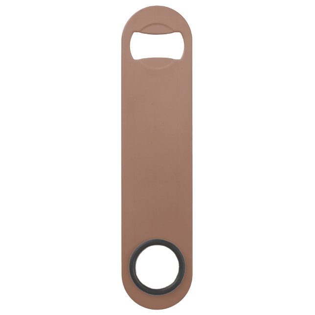 Mocha Mousse Trendy Elegant Solid Colour  Bar Key (Front)