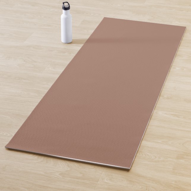 Mocha Mousse Trendy Elegant Solid Colour  Yoga Mat (In Situ)