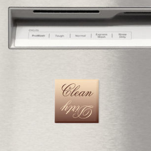 Mocha Ombre Dishwasher Clean/Dirty Magnet