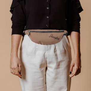 Mocha Stylized Bridesmaid Name Fanny Pack