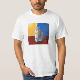 "Mocha the Cat" – Impressionist Style T-Shirt