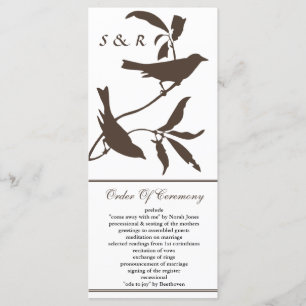 mocha Wedding program