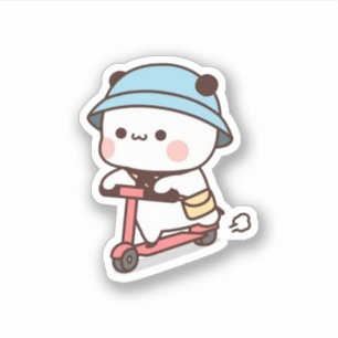 Mochi Brownie Bear Bike Riding