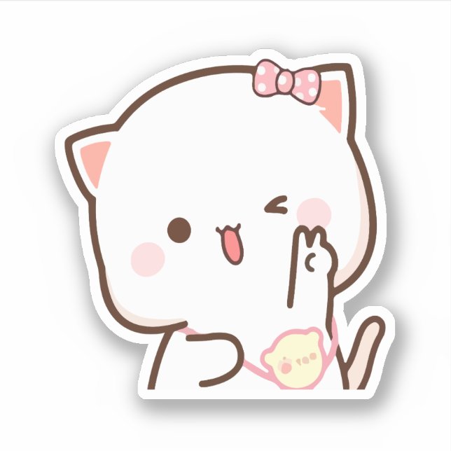 mochi cat peach and goma (Front)