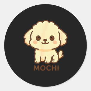 Mochi Dog Toy Odle  Classic Round Sticker