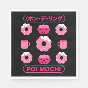 Mochi Donuts Poi Mochi And Coffee  Napkin