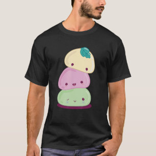 Mochi Ice Cream Style Cute Japanese Food Graphic T-Shirt