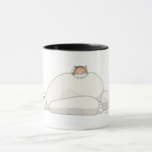 Mochi Laying on Baymax Mug