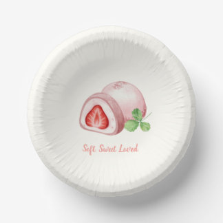 Mochi-sweet and full of love! paper plate