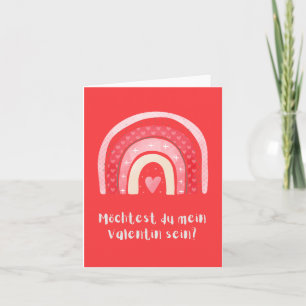 Möchtest du mein Valentin sein?, German Valentine  Card