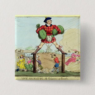 Mock-Adam-izing: the Colossus of Roads 2 Inch Square Button