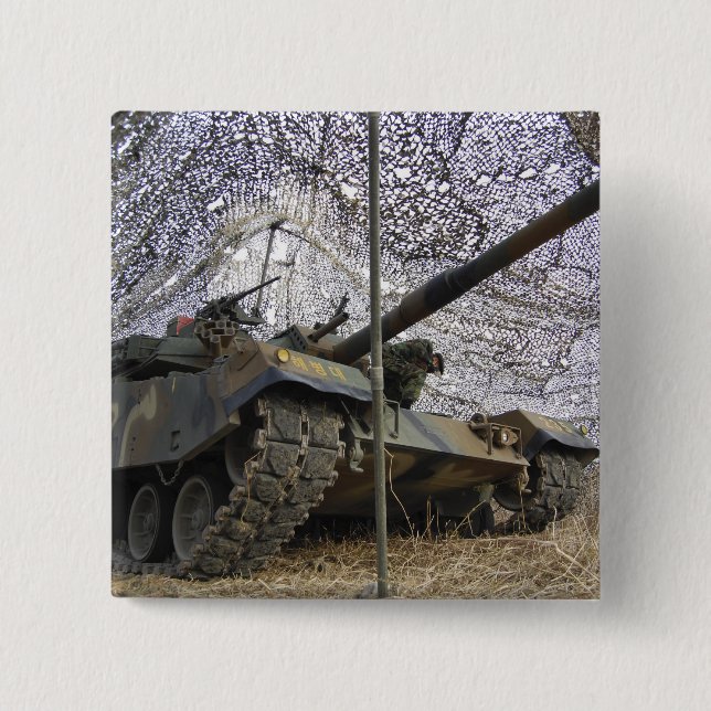 Mock aggressors from Republic of Korea 2 2 Inch Square Button (Front)