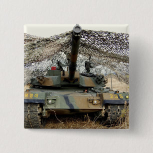 Mock aggressors from Republic of Korea 2 Inch Square Button