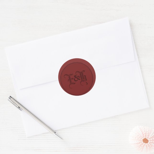Mock Up Medieval Wax Seal Monogram (Envelope)