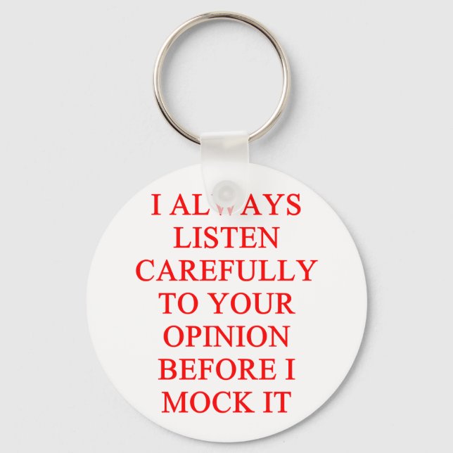 MOCK you insult Keychain (Front)
