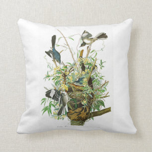 Mocking Bird John James Audubon Birds of America Throw Pillow