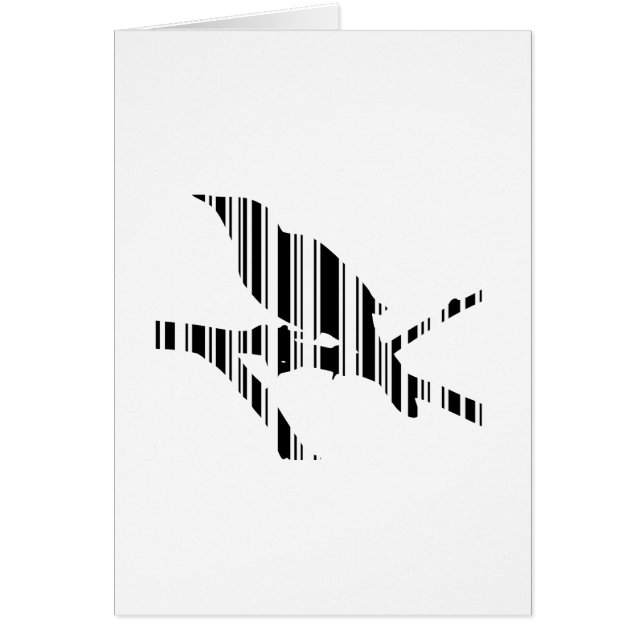 MOCKINGBIRD BAR CODE Bird Barcode Pattern Design (Front)