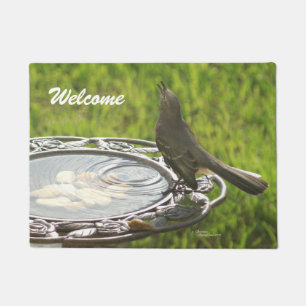Mockingbird bird Welcome Doormat