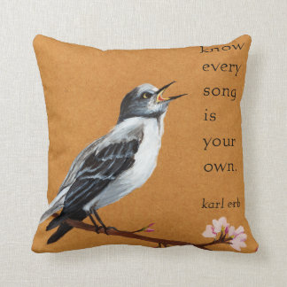 Mockingbird "Know every song is your own" pillow